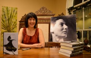 Mark Shaffer's shot of my sleeveless Night On The Town Christmas booksigning
