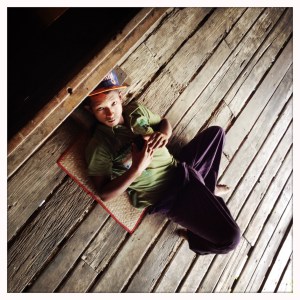 interrupting our boat driver's screen time